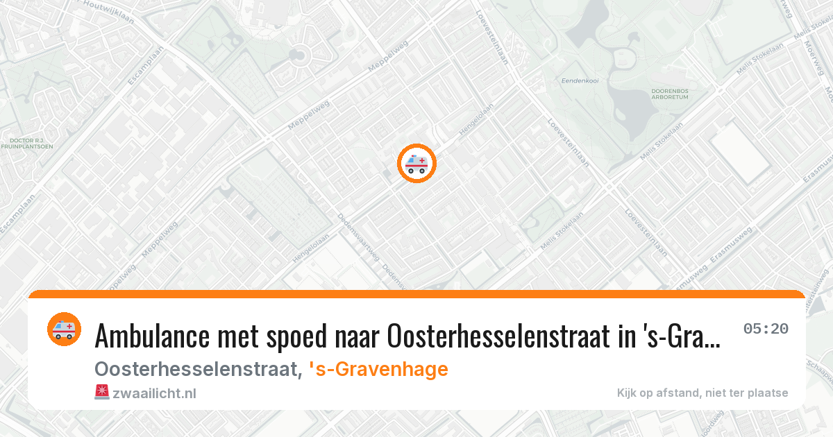 Ambulance met spoed naar Oosterhesselenstraat in 's-Gravenhage — 12 apr 2026