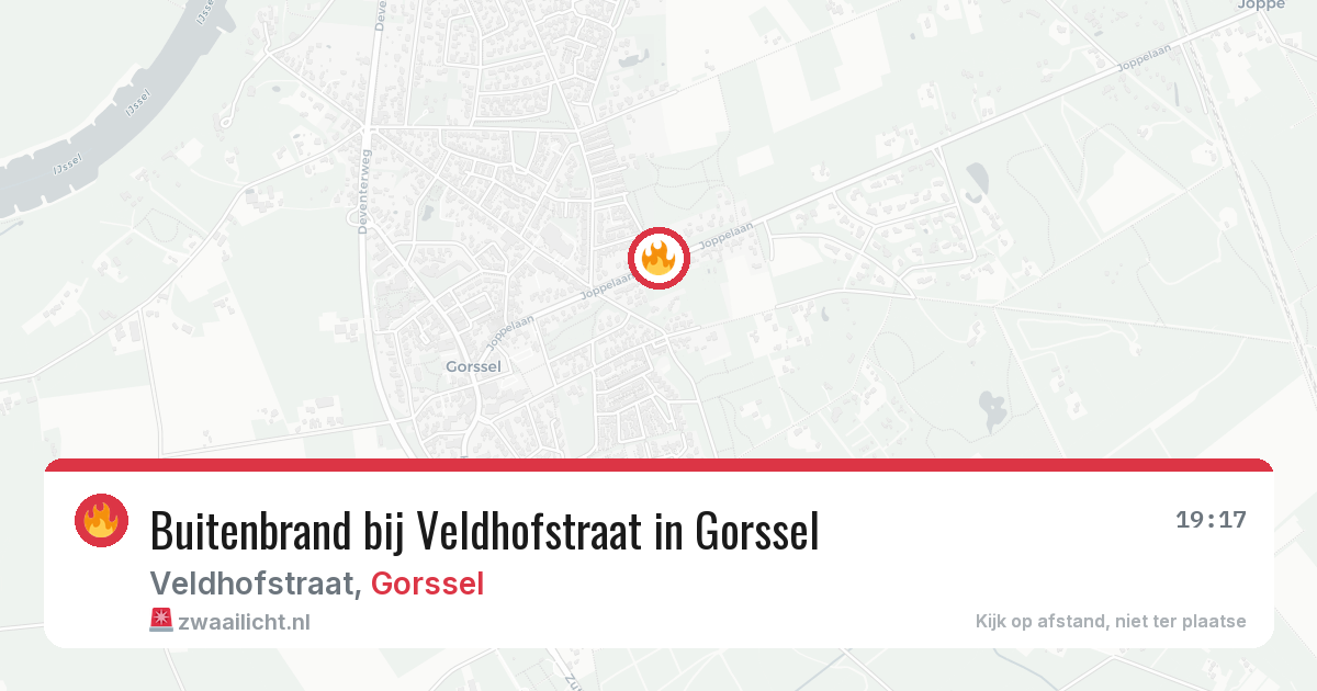 Buitenbrand bij Veldhofstraat in Gorssel — 29 mrt 2026