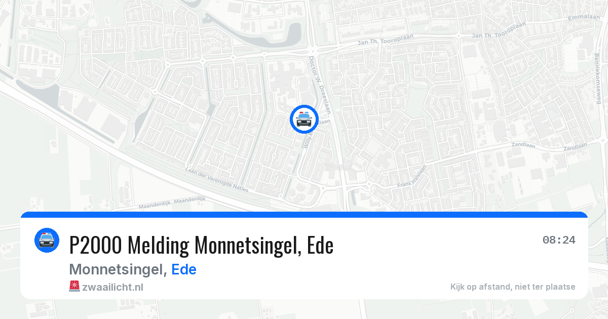P2000 Melding Monnetsingel, Ede — 1 jul 2026