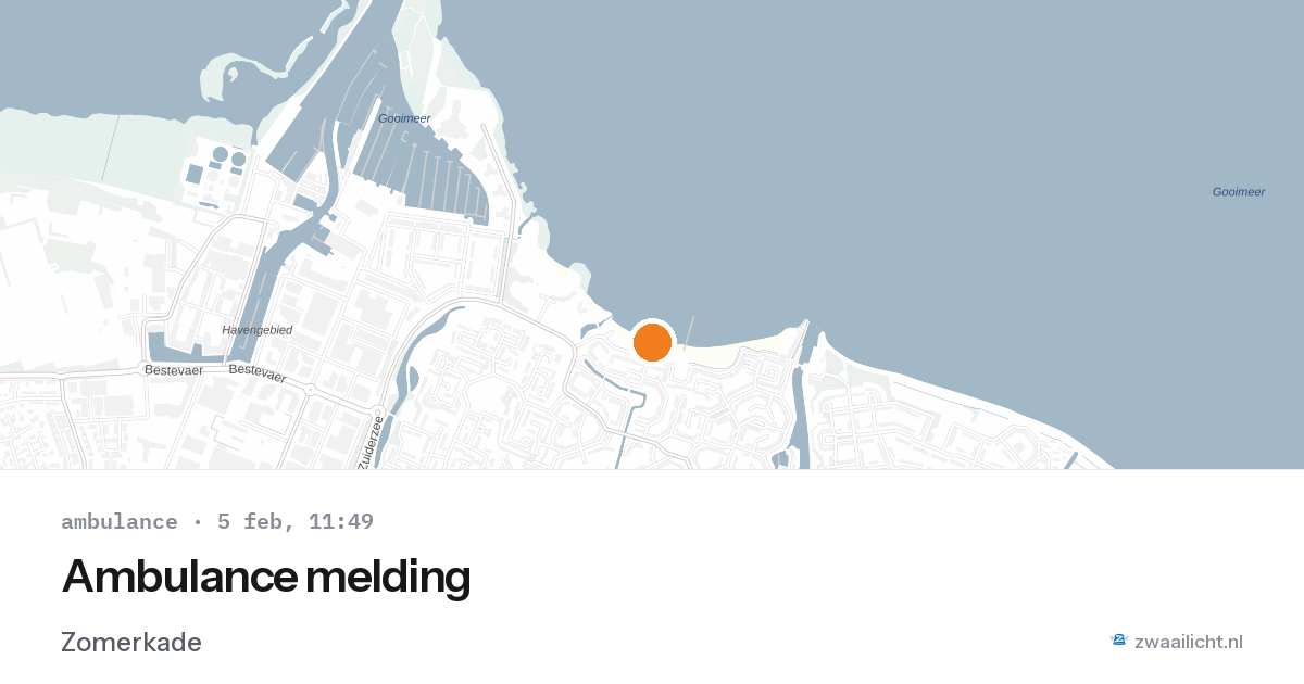 Ambulance melding — 5 feb 2026