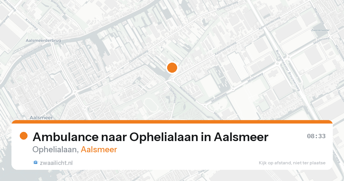 Ambulance naar Ophelialaan in Aalsmeer — 28 mei 2026