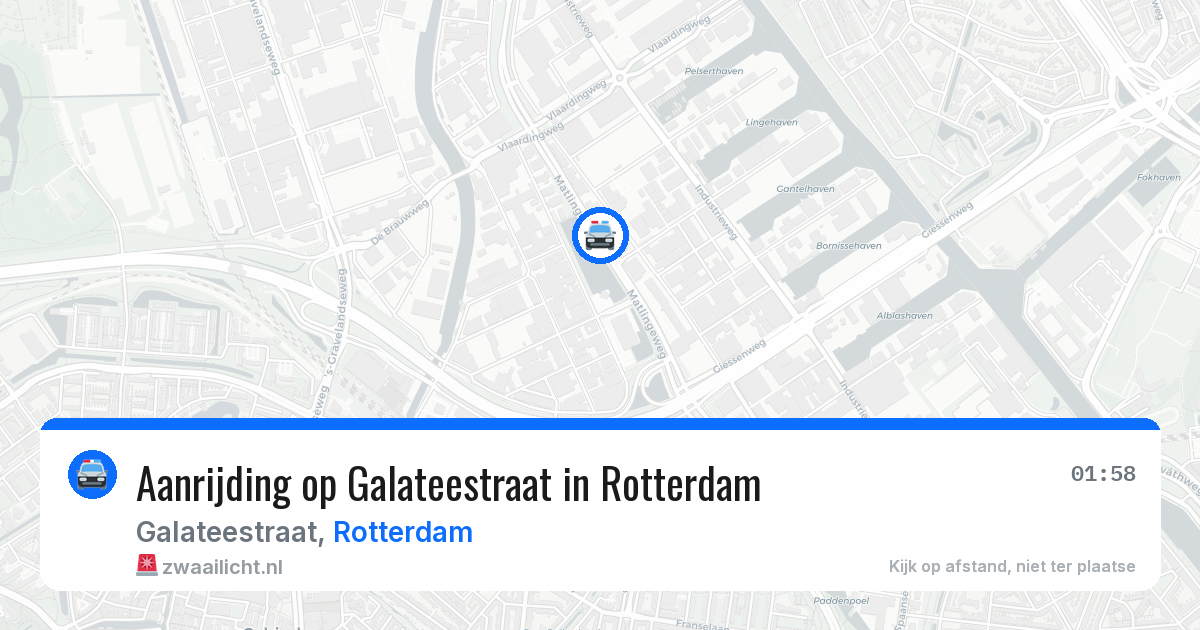 Aanrijding op Galateestraat in Rotterdam — 26 apr 2026