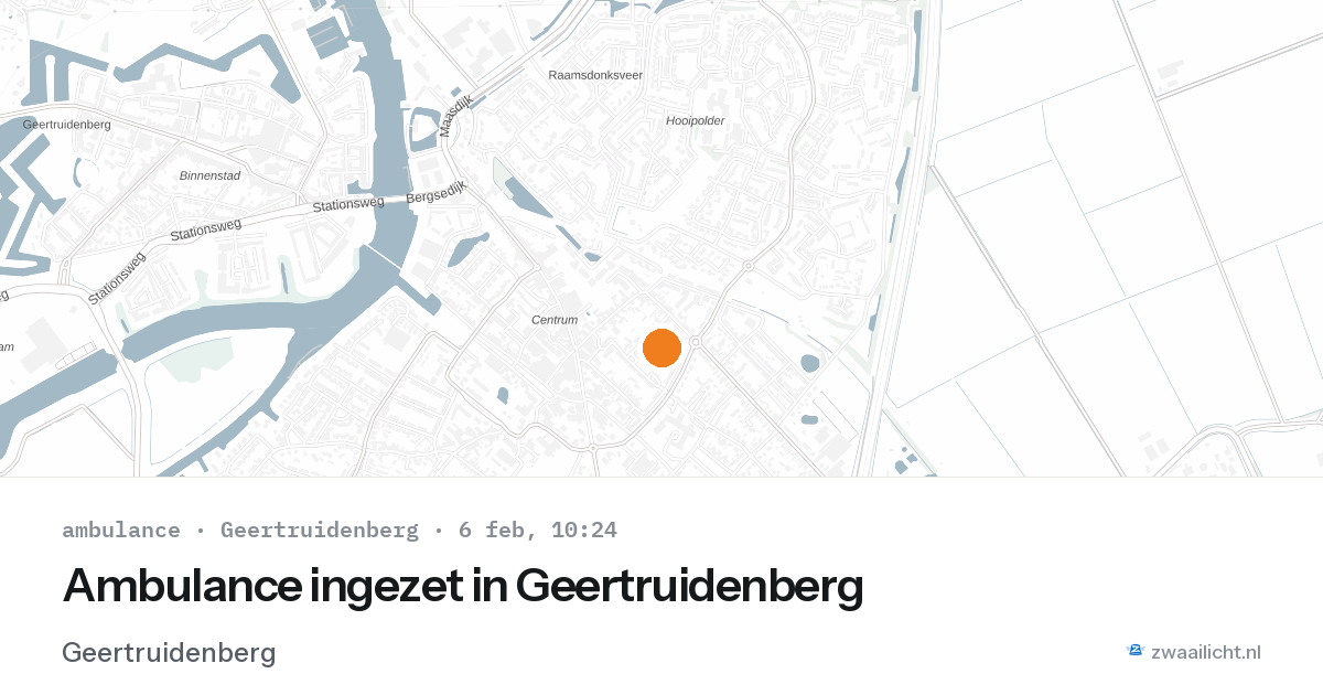 Ambulance ingezet in Geertruidenberg — 6 feb 2026