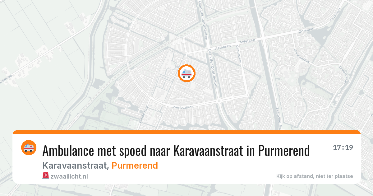 Ambulance met spoed naar Karavaanstraat in Purmerend — 1 mei 2026