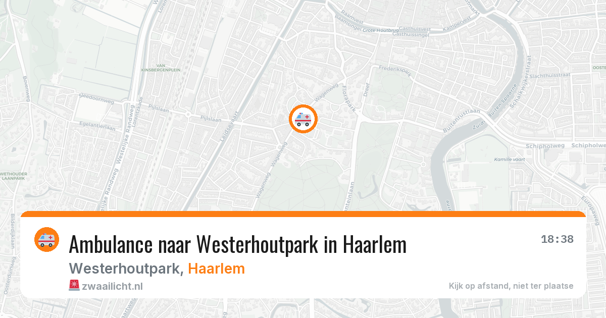 Ambulance naar Westerhoutpark in Haarlem — 6 jun 2026