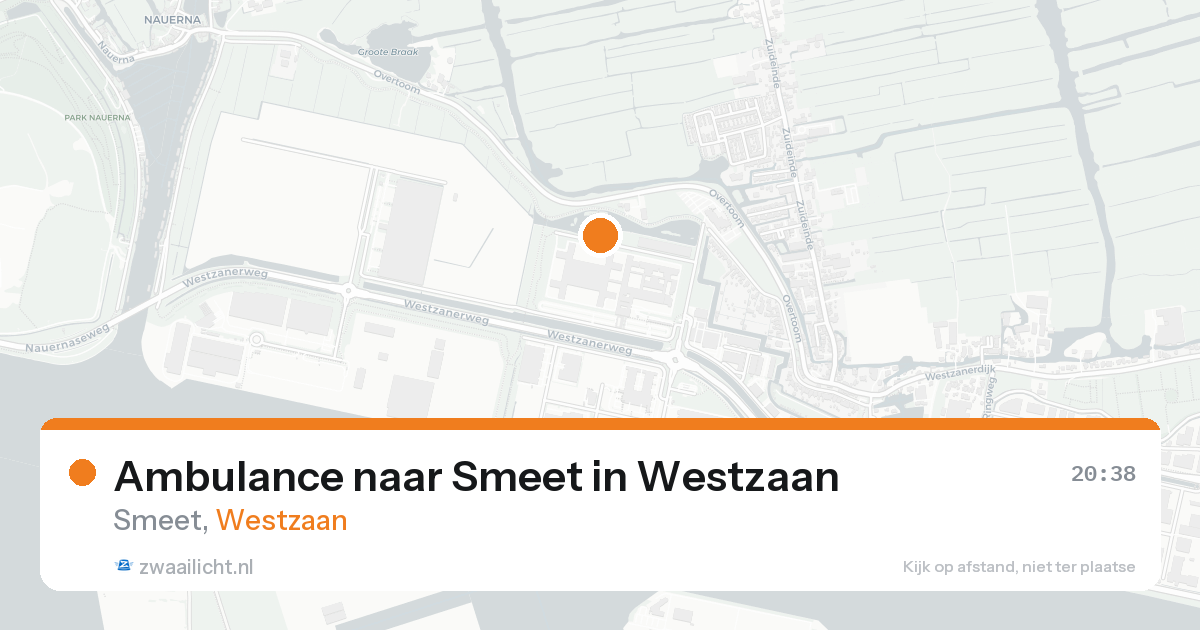 Ambulance naar Smeet in Westzaan — 18 aug 2026