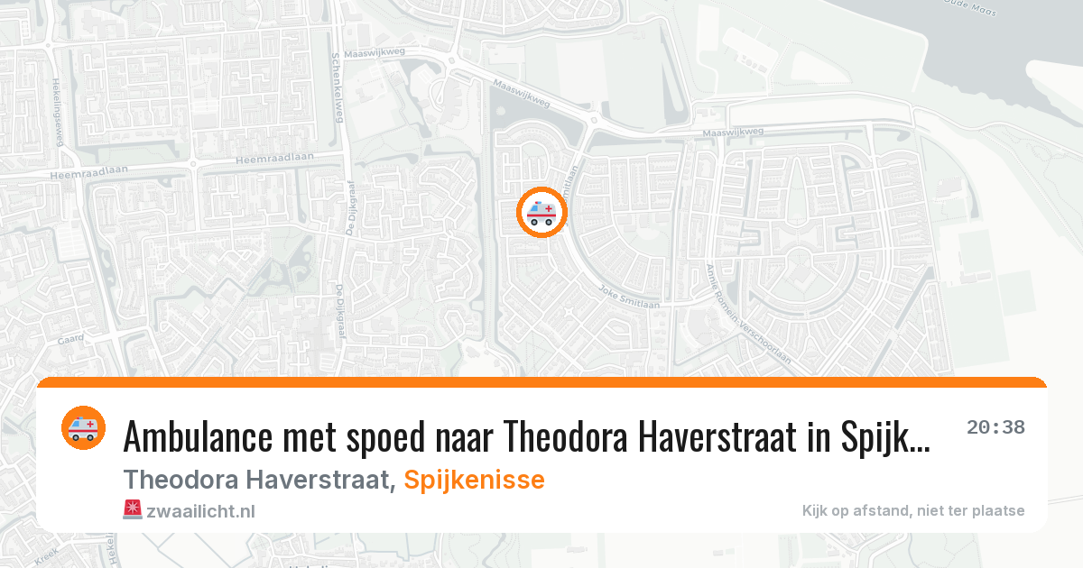 Ambulance met spoed naar Theodora Haverstraat in Spijkenisse — 29 jan 2026