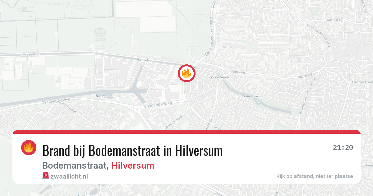 Brand bij Bodemanstraat in Hilversum — 25 jun 2026