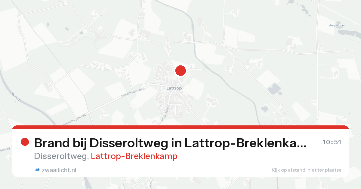 Brand bij Disseroltweg in Lattrop-Breklenkamp — 22 apr 2026