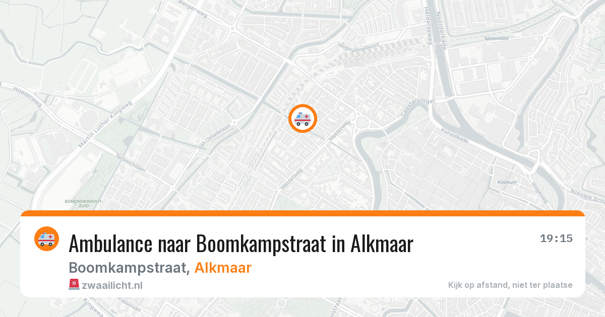 Ambulance naar Boomkampstraat in Alkmaar — 30 mrt 2026