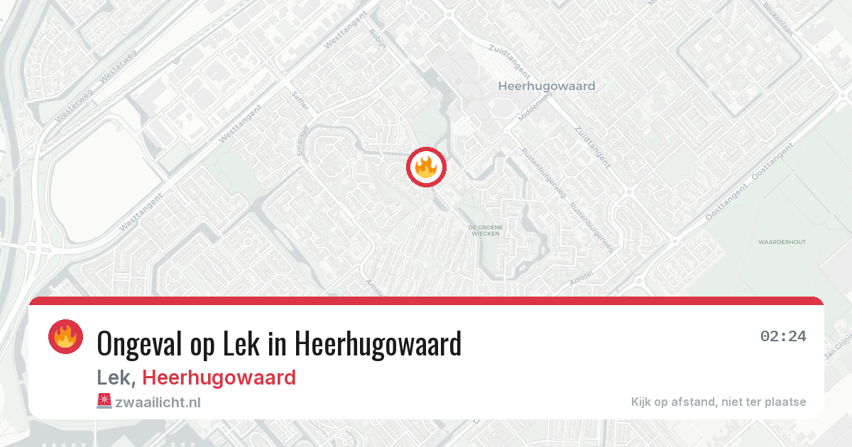 Ongeval op Lek in Heerhugowaard — 12 jun 2026