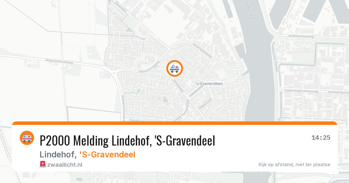 P2000 Melding Lindehof, 'S-Gravendeel — 28 feb 2026