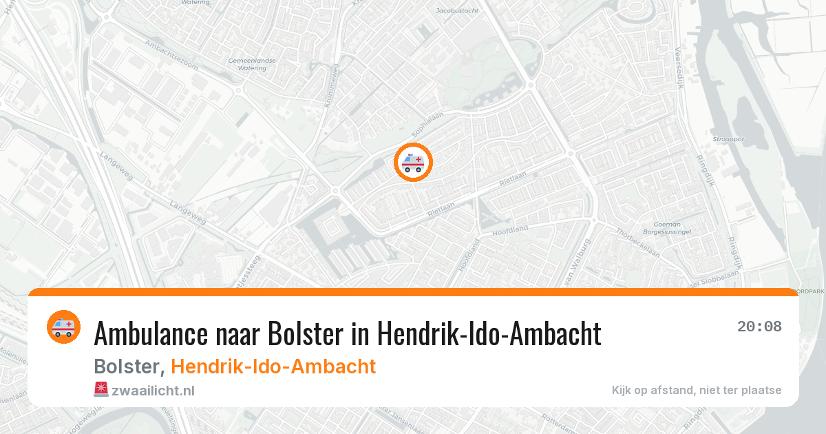 Ambulance naar Bolster in Hendrik-Ido-Ambacht — 29 mei 2026