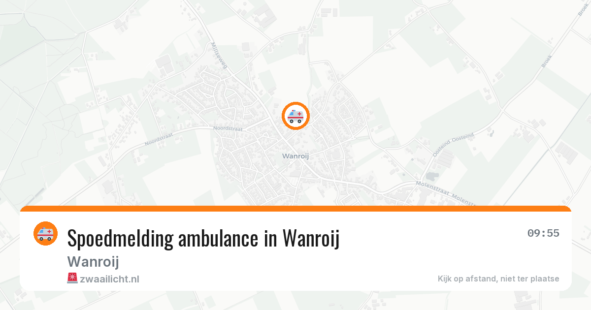 Spoedmelding ambulance in Wanroij — 26 jan 2026
