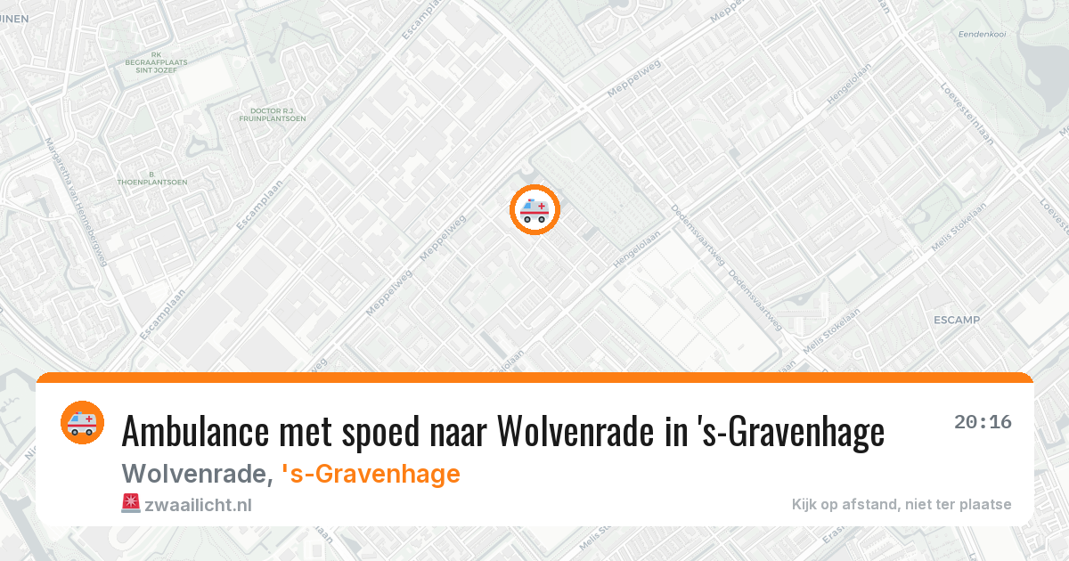 Ambulance met spoed naar Wolvenrade in 's-Gravenhage — 24 mei 2026