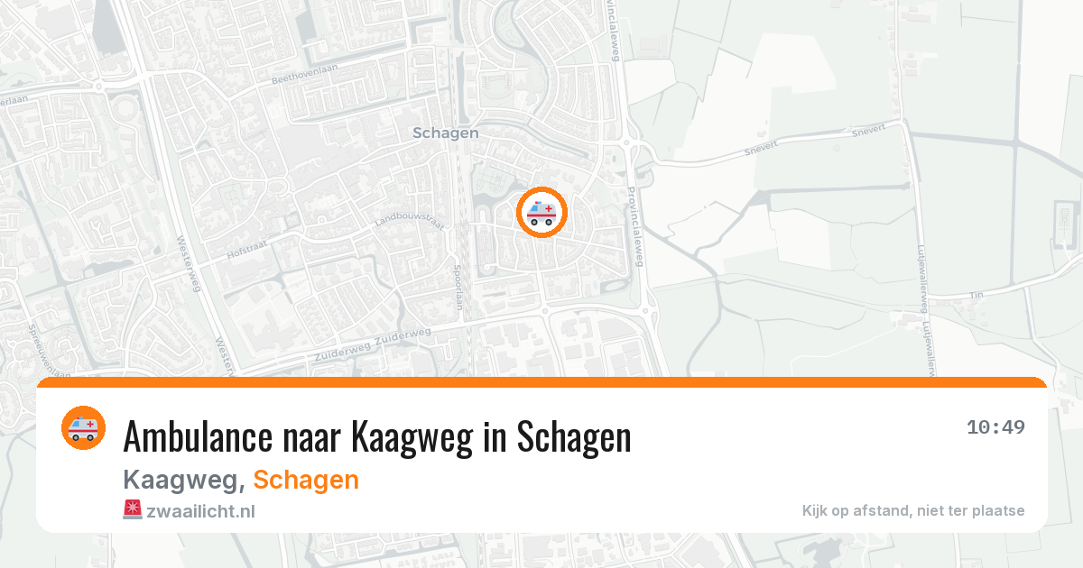 Ambulance naar Kaagweg in Schagen — 4 mei 2026