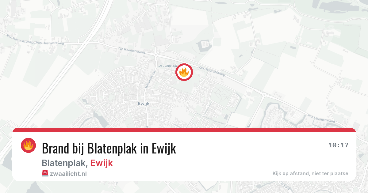 Brand bij Blatenplak in Ewijk — 21 feb 2026