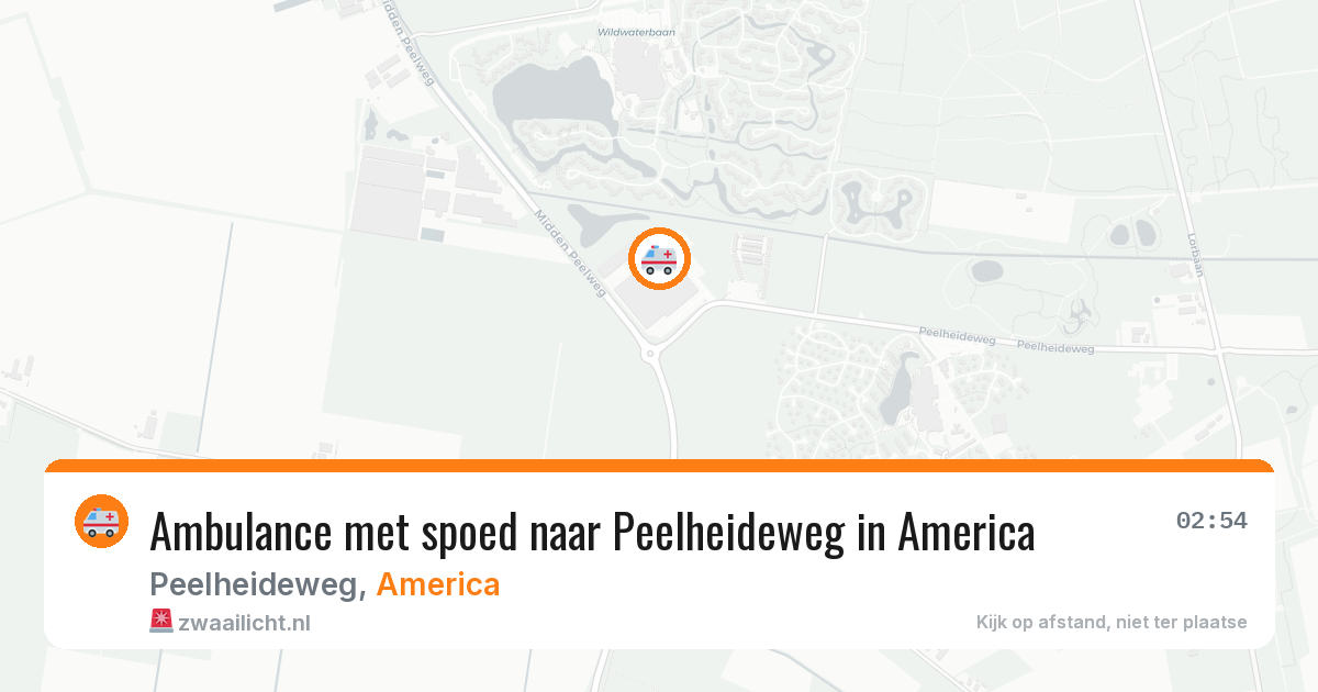 Ambulance met spoed naar Peelheideweg in America — 11 jul 2026