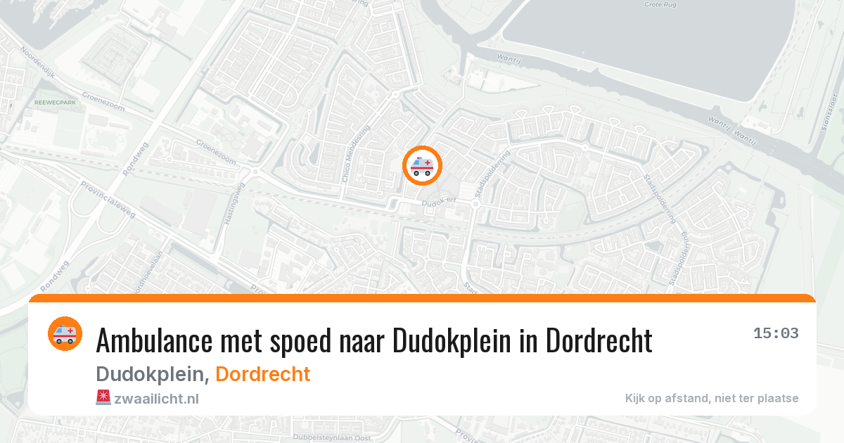 Ambulance met spoed naar Dudokplein in Dordrecht — 26 jan 2026