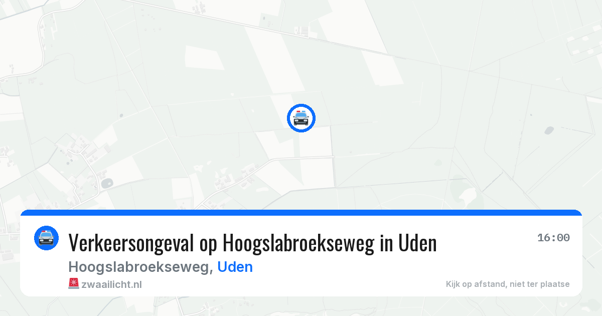 Verkeersongeval op Hoogslabroekseweg in Uden — 28 jan 2026