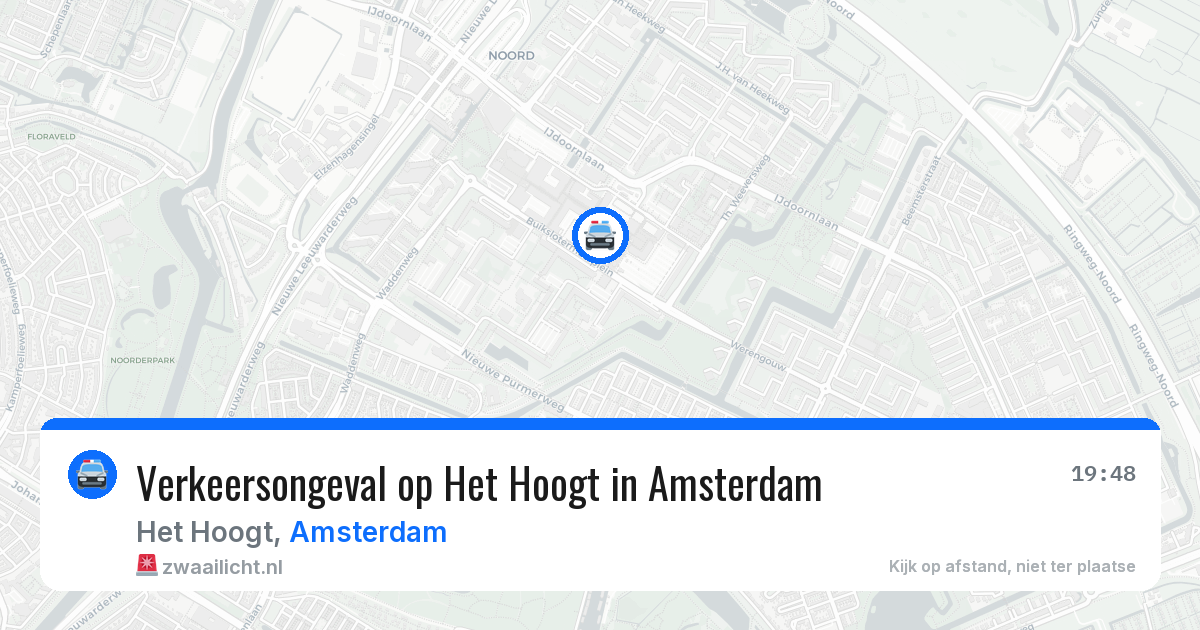 Verkeersongeval op Het Hoogt in Amsterdam — 23 jun 2026
