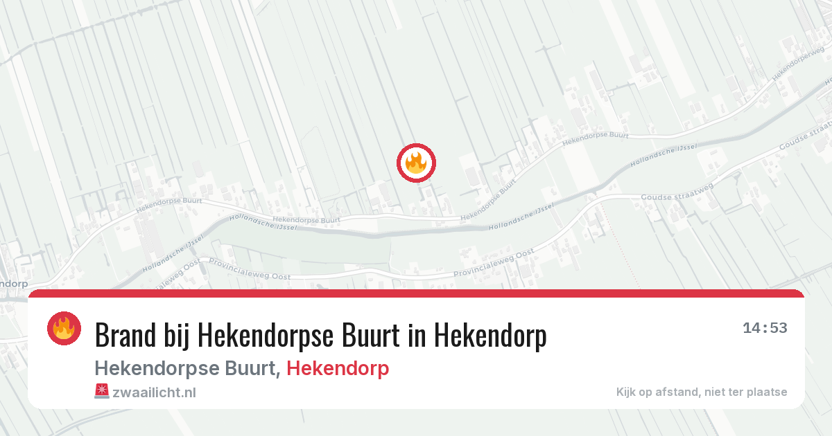 Brand bij Hekendorpse Buurt in Hekendorp — 13 feb 2026