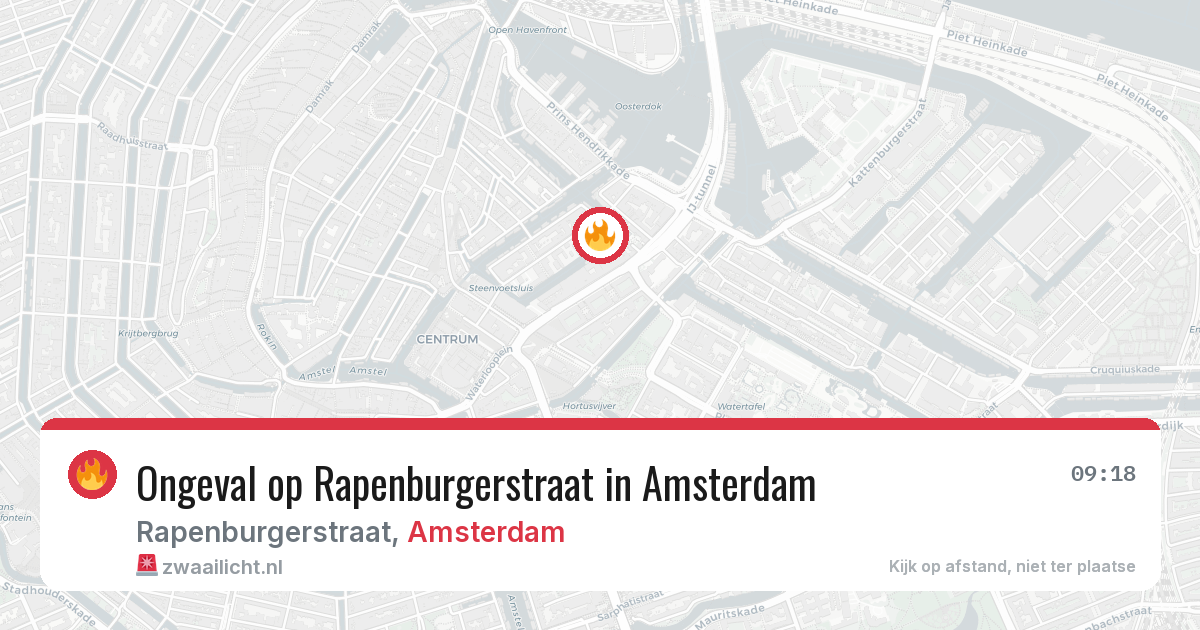 Ongeval op Rapenburgerstraat in Amsterdam — 5 mei 2026