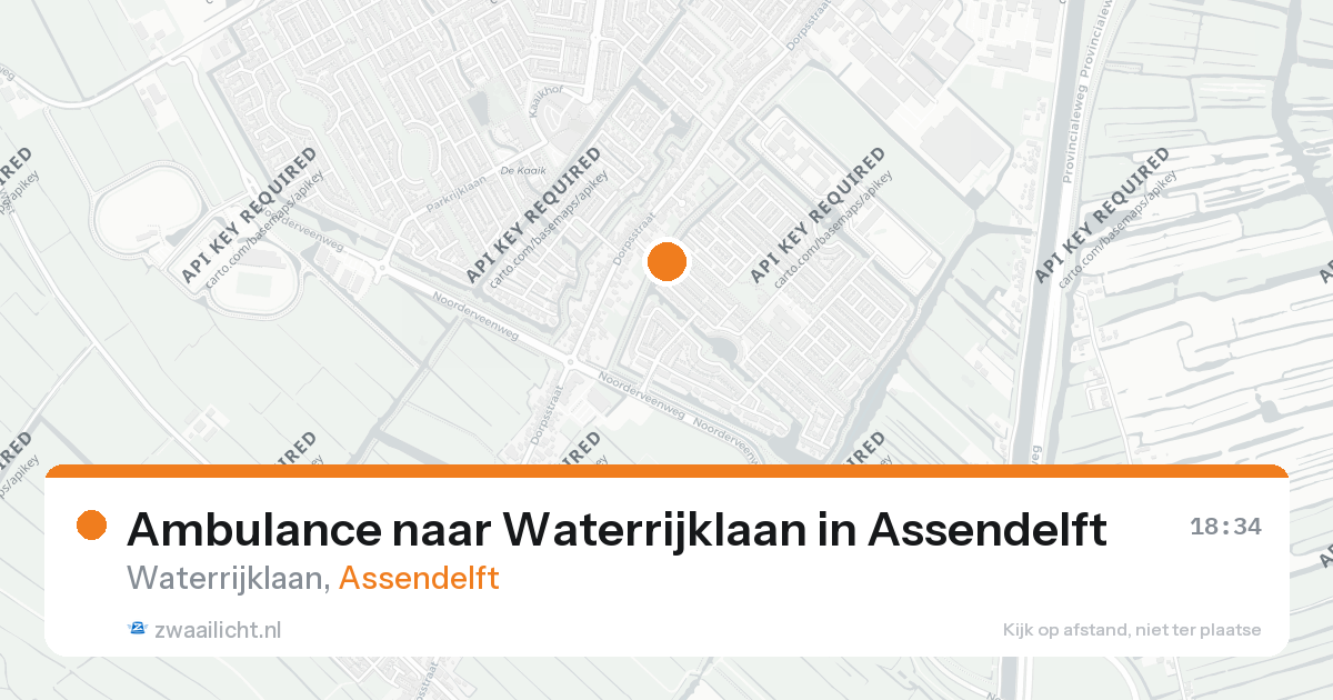 Ambulance naar Waterrijklaan in Assendelft — 26 aug 2026