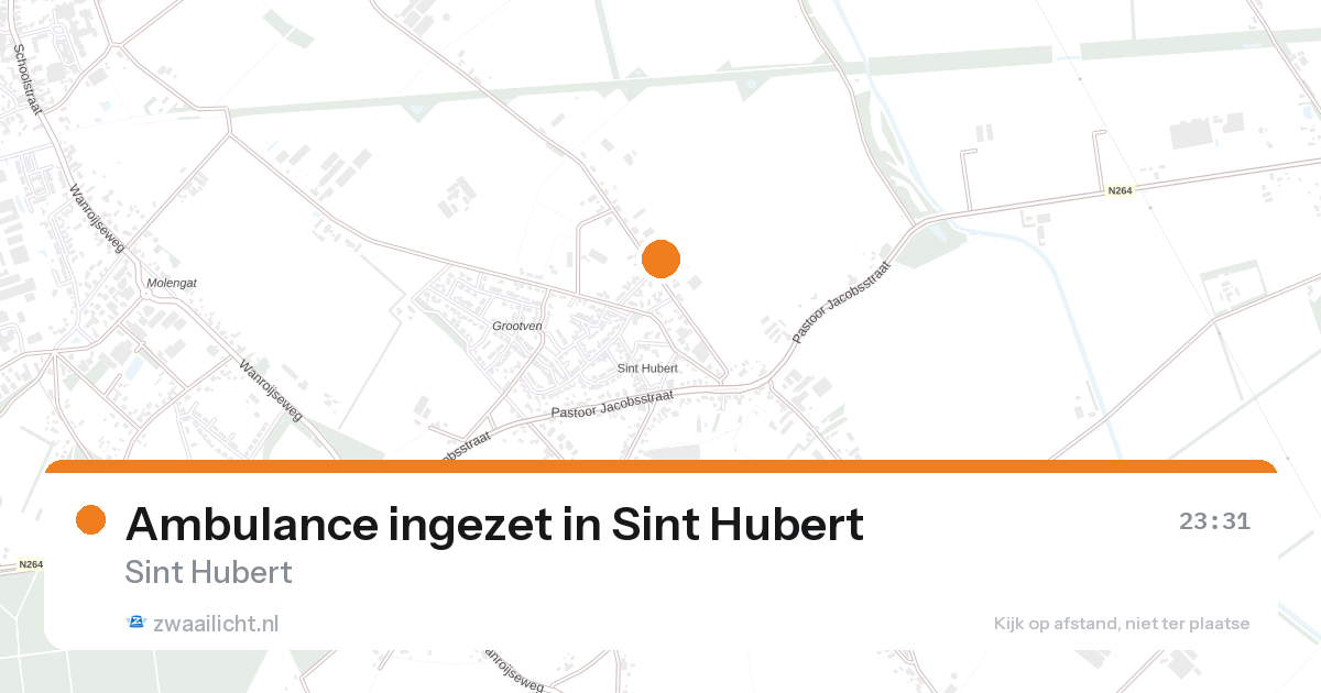 Ambulance ingezet in Sint Hubert — 31 jan 2026