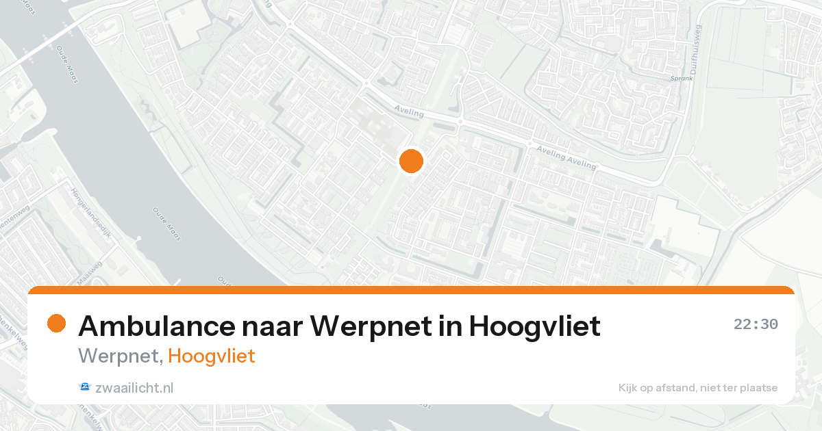 Ambulance naar Werpnet in Hoogvliet — 20 aug 2026