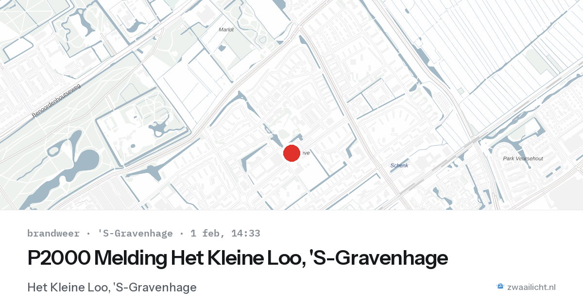 P2000 Melding Het Kleine Loo, 'S-Gravenhage — 1 feb 2026