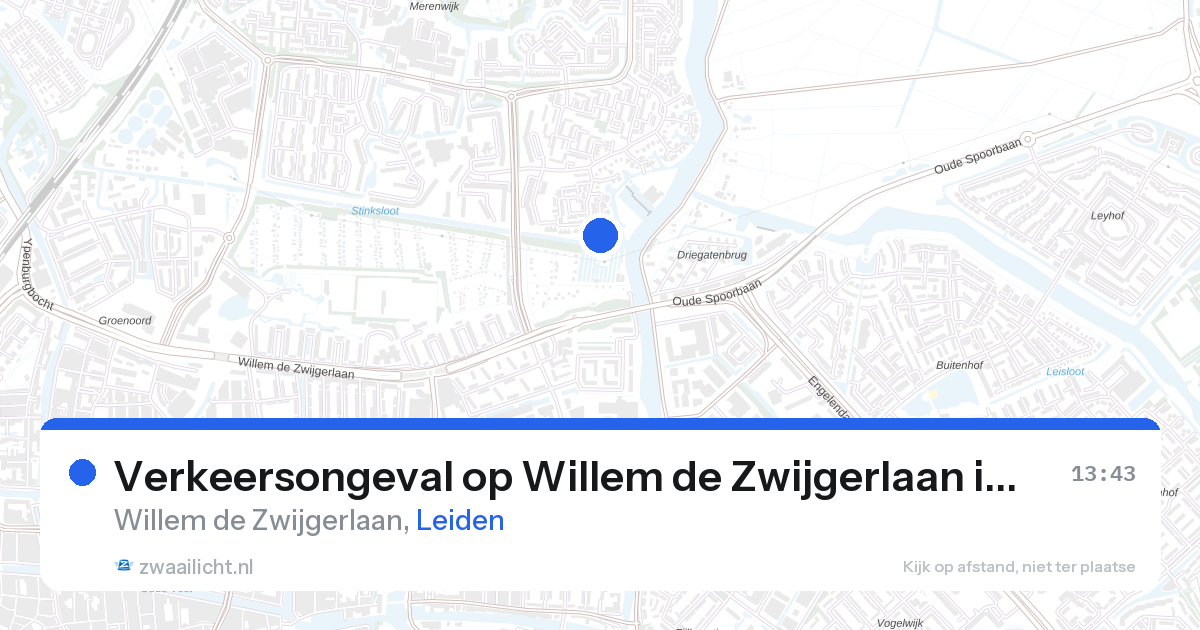Verkeersongeval op Willem de Zwijgerlaan in Leiden — 8 mei 2026