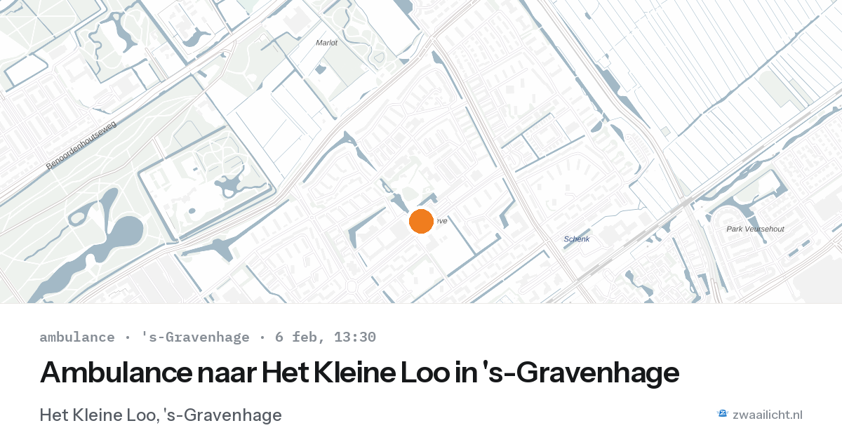 Ambulance naar Het Kleine Loo in 's-Gravenhage — 6 feb 2026