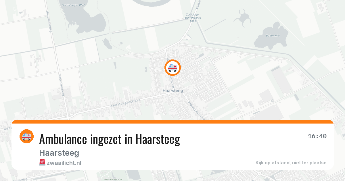Ambulance ingezet in Haarsteeg — 12 feb 2026