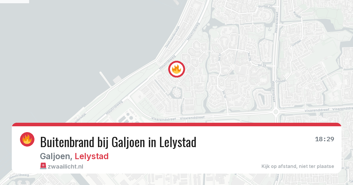 Buitenbrand bij Galjoen in Lelystad — 27 jun 2026