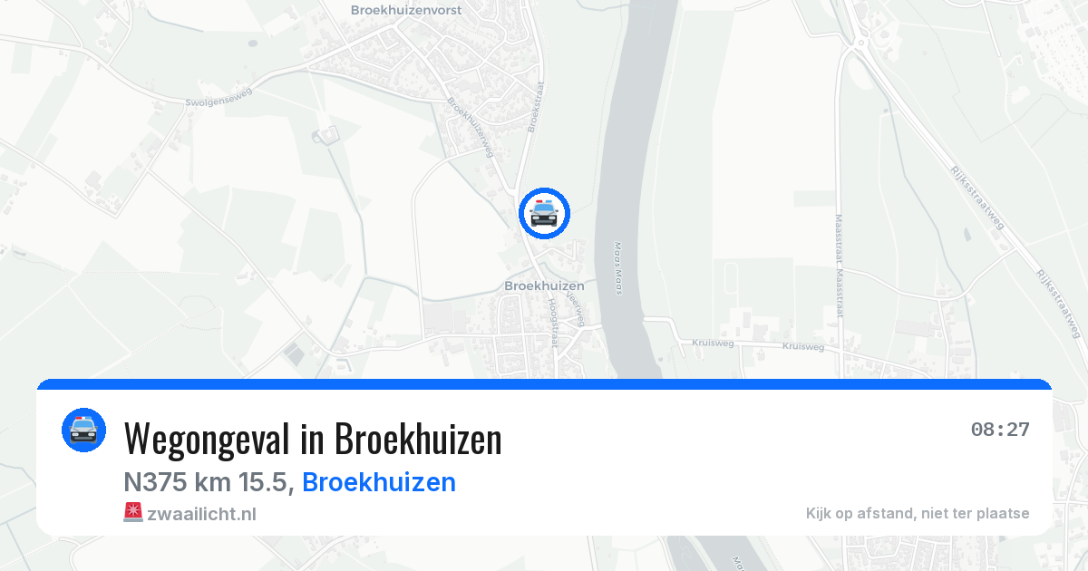 Wegongeval in Broekhuizen — 21 mrt 2026