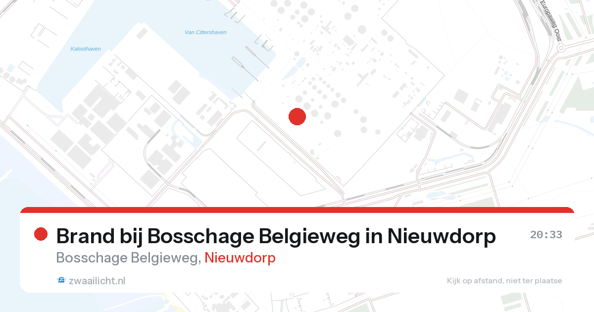 Brand bij Bosschage Belgieweg in Nieuwdorp — 26 aug 2026