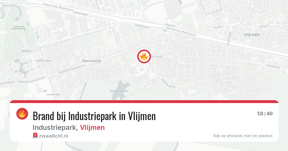 Brand bij Industriepark in Vlijmen — 26 jul 2026