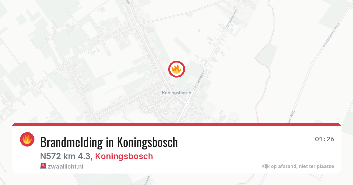 Brandmelding in Koningsbosch — 20 jun 2026
