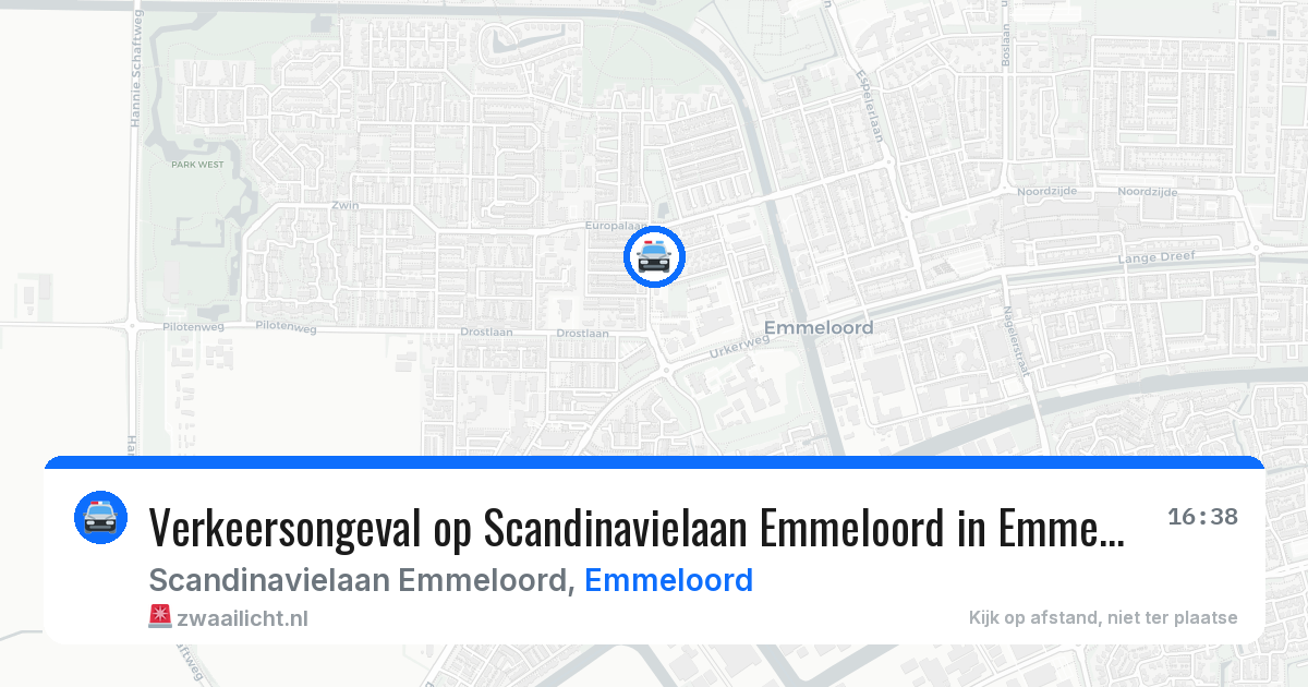 Verkeersongeval op Scandinavielaan Emmeloord in Emmeloord — 2 aug 2026
