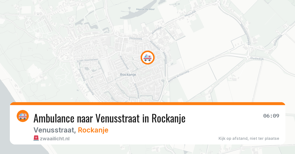 Ambulance naar Venusstraat in Rockanje — 30 jul 2026