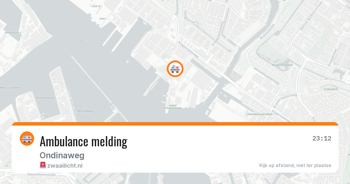 Ambulance melding — 26 apr 2026