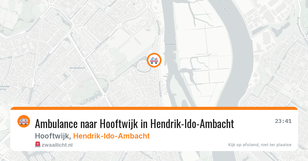 Ambulance naar Hooftwijk in Hendrik-Ido-Ambacht — 8 feb 2026