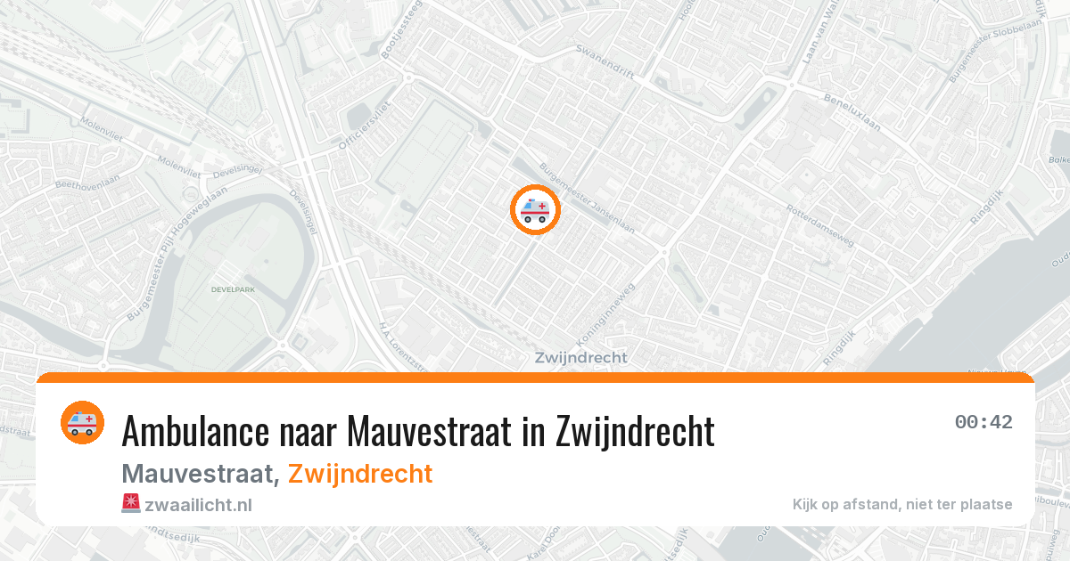 Ambulance naar Mauvestraat in Zwijndrecht — 8 jul 2026