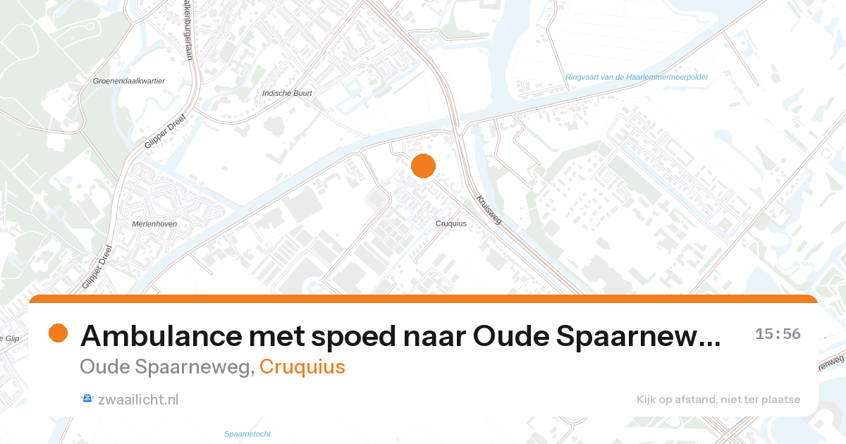 Ambulance met spoed naar Oude Spaarneweg in Cruquius — 10 jun 2026