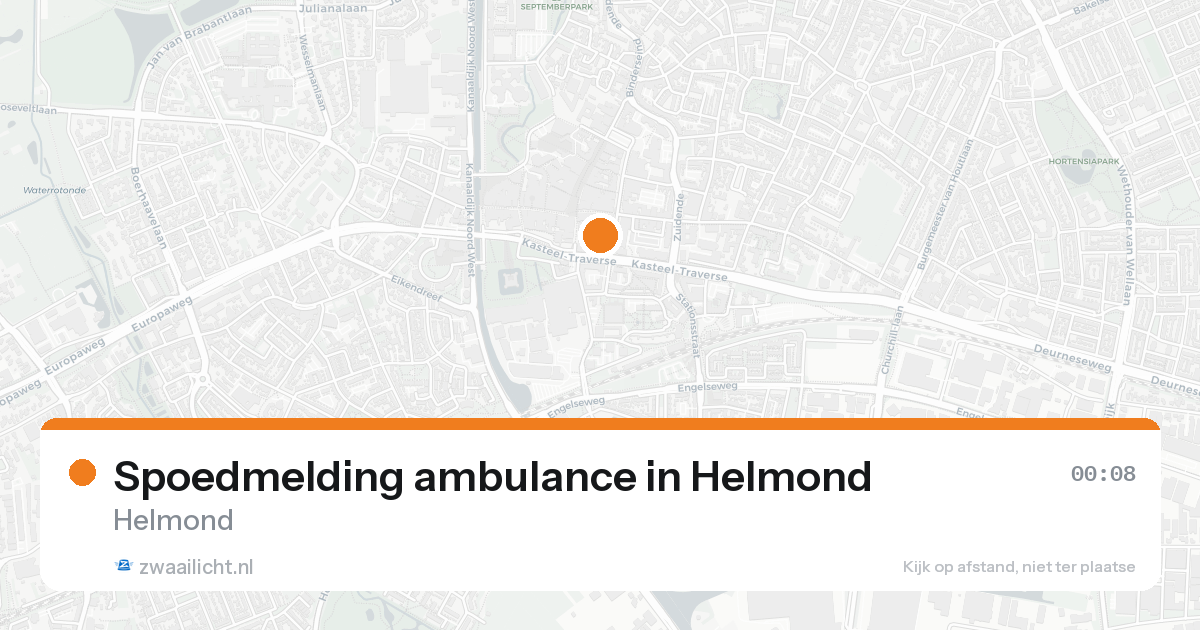 Spoedmelding ambulance in Helmond — 17 aug 2026