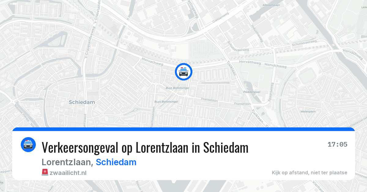 Verkeersongeval op Lorentzlaan in Schiedam — 14 jun 2026