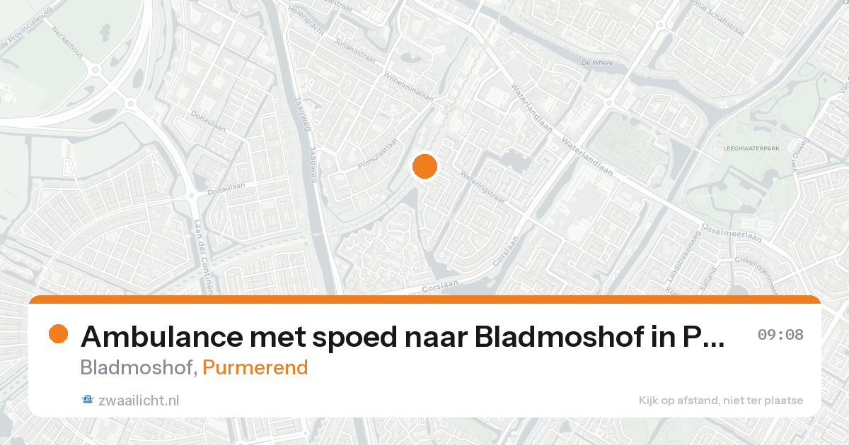 Ambulance met spoed naar Bladmoshof in Purmerend — 7 feb 2026