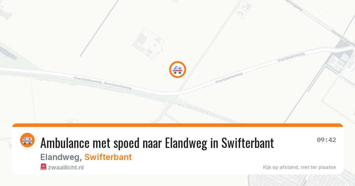 Ambulance met spoed naar Elandweg in Swifterbant — 22 mei 2026
