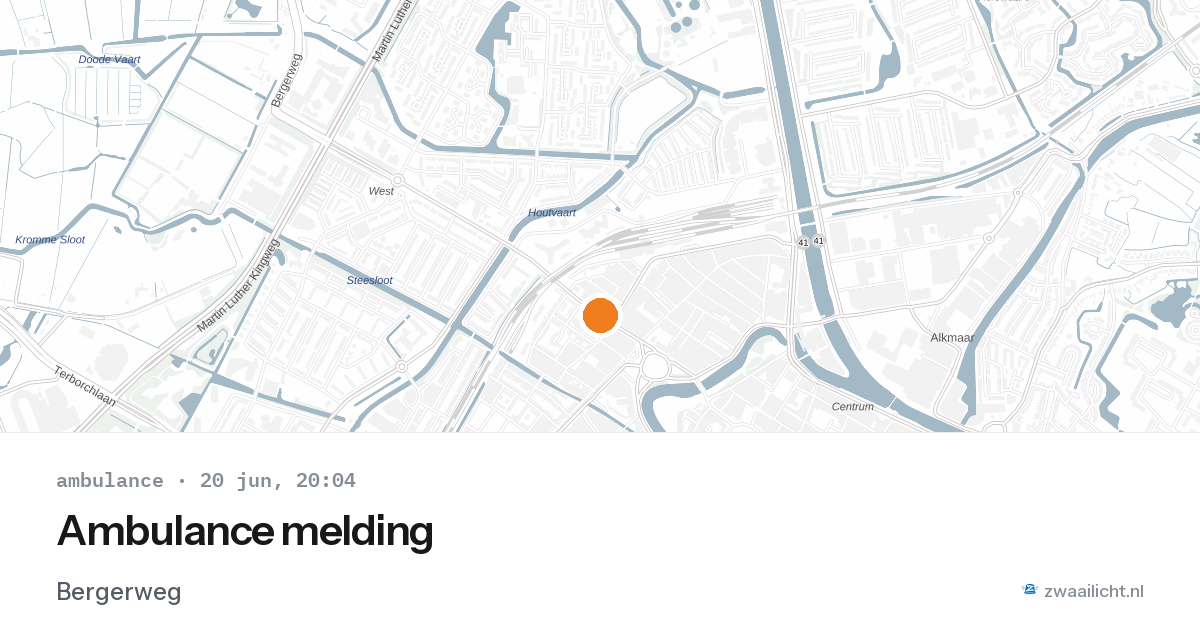 Ambulance melding — 20 jun 2026